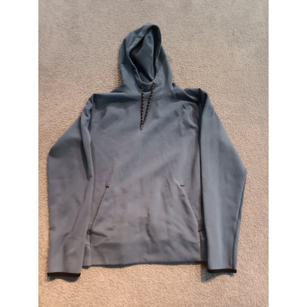 Old Navy Active Dynamic Fleece Hoodie Men's M Blue Pullover Open Pockets